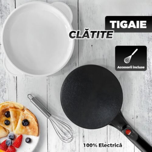 CrepeMaster 20 cm – Tigaie Electrică pentru Clătite