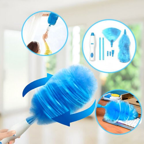 Perie electrică rotativă 360° pentru îndepărtarea rapidă a prafului